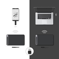 Tablette graphique numérique sans fil portable Huion Inspiroy Dial Q620M pour l'écriture interactive et le dessin sur PC