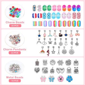 Kit per Creare Braccialetti per Ragazze, <span class=keywords><strong>Regalo</strong></span> di Compleanno Perfetto, Set per Creazione Gioielli con Portagioie Portatile, Carino e Brillante - Product Image 4