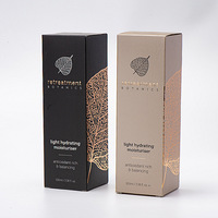 Emballage cosmétique en boîte pliante en papier biodégradable et recyclable pour sérum, lotion, parfum, masque, impression personnalisée UV, beauté