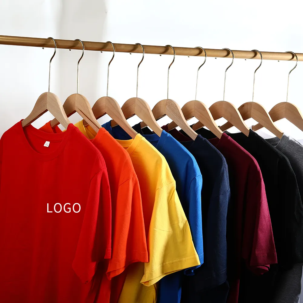 T-Shirt col rond pour hommes, 100% coton de haute qualité, personnalisé avec logo imprimé