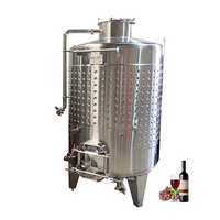 Cuve de stockage de vin en acier inoxydable de 1500 L avec chemise de refroidissement, garantie 1 an, longue durée de vie