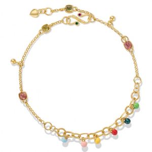 Dylam Dainty Design Jewelry 18K Gold Plated 925 Sterling Silver Colorful 5A Zirconia <b>Beads</b> <b>Bracelets</b> for Women - Product Image 1