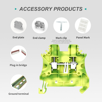 UT série remplacement 2.5mm vis Type Din Rail bornier fil de terre connecteur Contact 1000V pour projet d'électricité