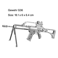 Modelo de Pistola de Metal de Acero Inoxidable Personalizado de Fábrica, Juguete Hecho en Guangdong