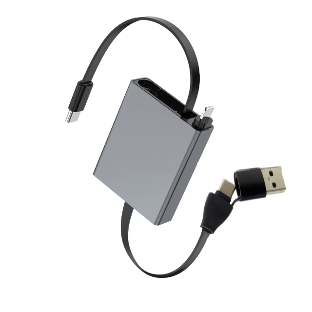 Retractable Pd 60w Usb c to Usb c Data Cable Notebook Fast Charging Cord Compatible with Type c Phone Switch Tablets