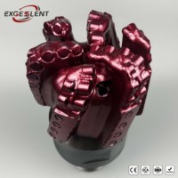 Mata Bor Hard Rock 191mm 6 Mata Pisau Baris Ganda Pemotong Ganda Tungsten Carbide untuk Sumur Basalt Granit Air Minyak Gas