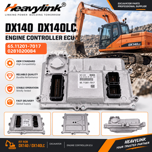 Contrôleur de moteur d'excavatrice Heavylink DX140 DX140LC ECU 65.11201-7017 0281020084 Bosch Fabriqué en Chine - Product Image 1