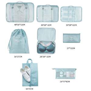 Juego de 8 Bolsas Organizadoras de Viaje, Ligeras, de Poliéster, Plegables, para Maletas y Equipaje - Product Image 2