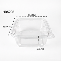 Boîte de présentation transparente en gros pour gâteaux, emballage en plastique recyclable pour pâtisseries, pain et aliments, disponible
