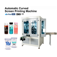Nouvelle machine d'impression sérigraphique rotative automatique à 8 stations à grande vitesse, réglable, avec durcissement UV pour bouteilles en plastique, bouteilles de parfum et de spiritueux
