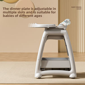 Silla de Comedor para Bebés de Plástico Resistente con Altura Ajustable para Uso Doméstico, Estilo Restaurante, Segura, Capacidad de 250 lb, Venta al Por Mayor - Product Image 3