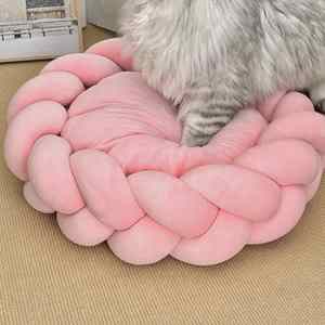 Pet Bed Handmade Eco-Friendly Solid Luxury Modern Pet House Small <b>Cat</b> Bed Cave Design Polyester Sponge Comfortable Warm <b>Cats</b> - Product Image 2