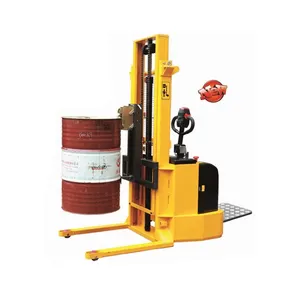 Counter Balance Full Electric Oil Drum Rotator Stacker Oil Drum Tilter With 800kg Loading Capacity