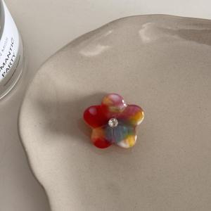 กิ๊บติดผมอะซิเตทประดับดอกไม้เล็กๆ ขนาด 2.5 ซม. สีสันสดใส น่ารัก สไตล์ซัมเมอร์ - Product Image 6