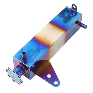 Réservoir d'eau auxiliaire en aluminium, rond ou carré, universel pour la mise à niveau du système de refroidissement de voiture - Product Image 4