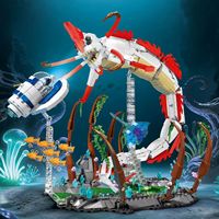 Set de Bloques de Construcción, 1355 Piezas, Modelo de Monstruo Marino Kraken, Kit Educativo STEM para Niños y Adultos, Regalo al por Mayor