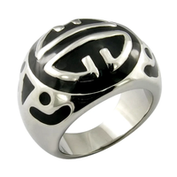 Trendy Vintage Punk Edelstahl ringe Wide-Faced Unique Designs Ahornblatt Rose Leaf Motive Modische Unisex Silber/Gold