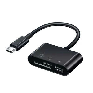2 In 1 Multi Port Hub Converter Usb Type C Otg Adapter Tf Sd Memory <b>Card</b> Reader For Android Mobile Phone Laptop - Product Image 4