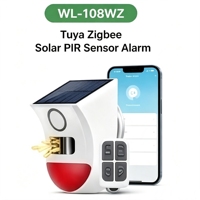 Détecteur de mouvement infrarouge Wale, alarme 120 dB, alimenté par énergie solaire, pour la sécurité à domicile, à la ferme, à l'usine