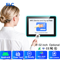 Tableta Android con Lector NFC de 8-32 Pulgadas, Montaje en Pared POE, Pantalla Táctil, WiFi 6, RK3576S, 4+32GB, para Autenticación de Tarjetas