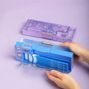 Trousse à crayons multifonctionnelle en plastique Unimass <span class=keywords><strong>Elsa</strong></span> Friends, impression numérique, 24*8.5*3cm, pour élèves du primaire - Product Image 2