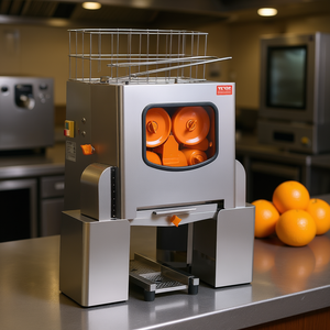 Exprimidor de Naranjas Comercial Vevor de 120W, Acero Inoxidable, 20 Naranjas por Minuto, Extractor de Jugo Automático con Caja de Filtro Extraíble - Product Image 2