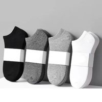 Vente en gros de chaussettes personnalisées de haute qualité confortables respirantes en polyester, spandex, coton, coupe basse, pour hommes et adultes