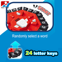 Console de jeu en plastique à grande roue avec alphabet de 24 lettres - Jeu éducatif pour le cerveau pour les enfants de 5 à 7 ans, certifié EN71