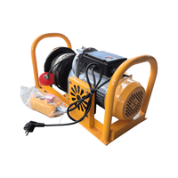 Treuil électrique portable à câble métallique 400 kg 500 kg 1000 kg avec embrayage manuel, palan électrique pour levage et traction