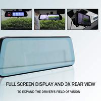 10 "IPS Full HD 1080P voiture Dvr caméra rétroviseur tableau de bord enregistreur vidéo numérique double objectif caméscope d'enregistrement
