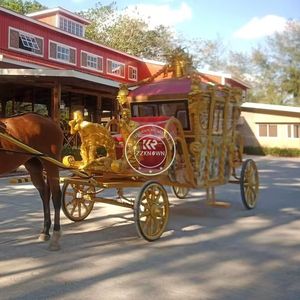 Fabricant de calèches de tourisme, calèche de luxe de style nouveau, calèche citrouille Cendrillon pour mariage - Product Image 4