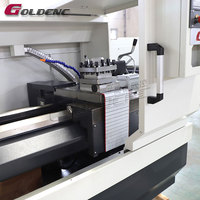Torno Horizontal CNC Profesional GOLDCNC CAK6140, Sistema de Control Automático GSK, Alta Competitividad, Certificaciones CE/ISO/TUV