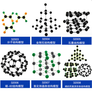 Modèle de structure moléculaire du chlorure de sodium diamanté, outil pédagogique d'assemblage et de démonstration pour les collèges et les lycées - Product Image 4