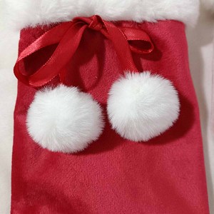 Venta caliente Multi Color Mini Terciopelo Navidad Santa Saco Bolsa <span class=keywords><strong>de</strong></span> regalo para el Festival <span class=keywords><strong>de</strong></span> Navidad Caja <span class=keywords><strong>de</strong></span> dulces con bolsa con cordón al por mayor - Product Image 5