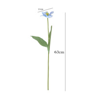Vente en gros d'usine, fleur artificielle réaliste en soie parfumée de 63 cm, tulipe douce faite à la main, pour la maison, les mariages, la Saint-Valentin, Pâques