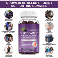 Oem Aangepaste Label Bulk Glucosamine Chondroïtine Gummies Immuun En Gezamenlijke Ondersteuning Supplement Voor Mannen En Vrouwen