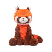 Peluche amusante Pluto Panda Rouge, Adorable peluche Border Collie, Cadeau d'anniversaire, Coussin de sommeil et d'étreinte en Polyester et Coton PP