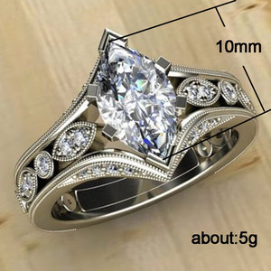 Anello da Donna Versatile e Chic con Zirconi a Forma di Marquise Traforati - Product Image 2