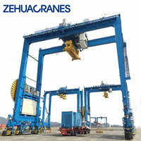 Grúa pórtico móvil monopórtico de plasma para uso marítimo Zehua 500T RTG 5T 10T 20T