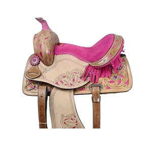 อานม้าหนังแท้แบบตะวันตกผลิตตามสั่งพรมม้าที่มีความทนทานพร้อมฐานไม้สำหรับขับขี่ - Product Image 2