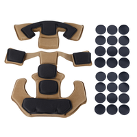 1 jeu de coussinets pour casque en mousse à mémoire de forme Eva souple Rembourrage pour casque Airsoft