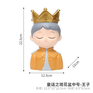 Macetas de plantas King y Queen ROOGO, figura novedosa, caja de plantas de aire, accesorios de escritorio, maceta de Cactus suculenta - Product Image 6