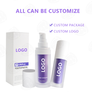 OEM professionale viola sbiancante dentifricio completo cure dentistiche e soluzione sbiancante - Product Image 6