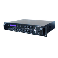 Amplificador Mezclador de Clase D de Doble Canal FY-2250M, Compatible con Bluetooth, USB y MP3, con Diseño de Montaje en Rack de 2U