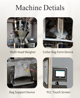 Automatische VFFS-verpakkingsmachine met multihead weegsysteem voor gedroogd fruit, diepvriesbessen en noten