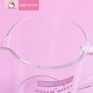 CHEFMADE Outil de Cuisine Petit 350ml Transparent Haute Tasse à Mesurer <span class=keywords><strong>En</strong></span> <span class=keywords><strong>Verre</strong></span> Borosilicate Avec Mesure - Product Image 3