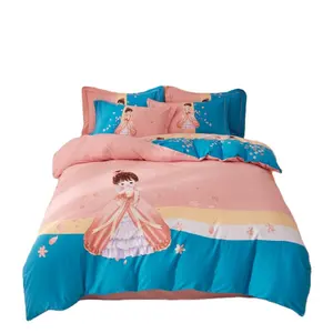 OEM cotton home textile four sets wool textile bed sheet and quilt set at a low price wholesale 1.2m bed sheet three sets