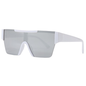 Shield <b>Sunglasses</b> Women <b>Rimless</b> Mirror Lens UV400 Sun Protection Adult Fashion Solar Glasses - Product Image 5