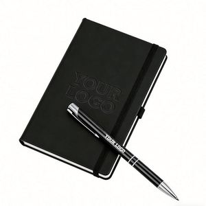 Low MOQ Custom Wholesale Promotional A5 Business Aesthetic Journals Notebook PU Leather Hardcover Notebooks for Students - Product Image 1