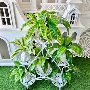 Plantes vertes artificielles Queyiyi, 30 cm-100 cm, décoration intérieure de bureau, accessoires de mariage, ensemble de bonsaï - Product Image 1